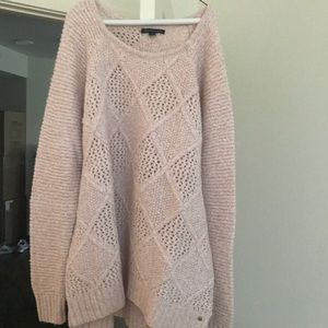 Pink knit sweater